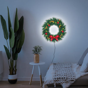 Holiday Wreath LED, LED, Christmas Wreath Light up Wreath