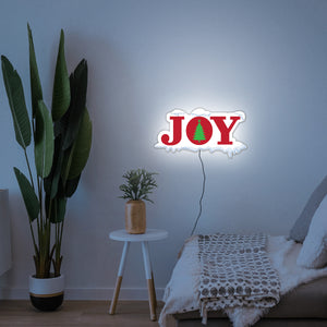 Joy, Holiday cheer, snow LED, Joy LED