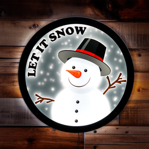 Snowman LED Wall Art