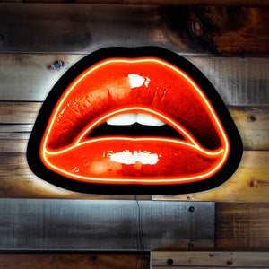 Lips LED Wall Art