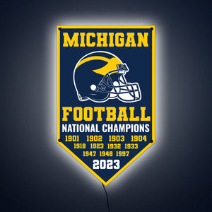 Collegiate Licensed Michigan 17"h Pennant Sign