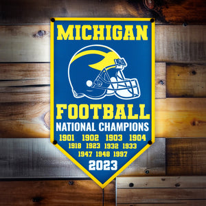 Collegiate Licensed Michigan 17"h Pennant Sign