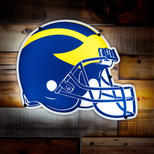 Collegiate Licensed Michigan 17"h Team Football Helmet