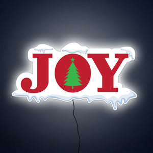 Joy, Holiday cheer, snow LED, Joy LED