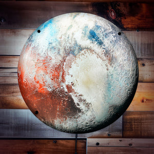 Planet Pluto Sign LED Wall Art