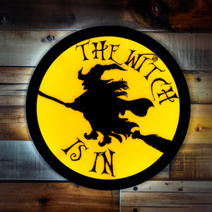 The Witch Is In LED Wall Art