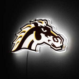 Western Michigan Bronco LED Wall Art