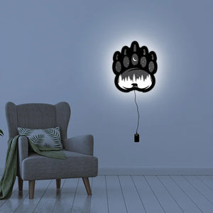 Bear Paw LED Wall Art