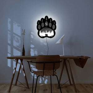 Bear Paw LED Wall Art