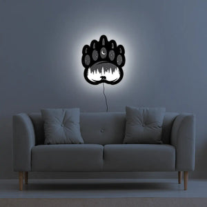 Bear Paw LED Wall Art