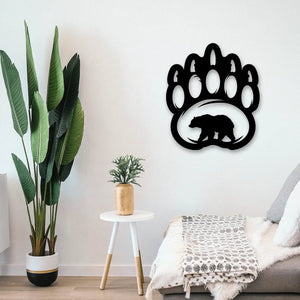 Bear Paw Metal Wall Art