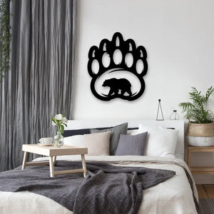 Bear Paw Metal Wall Art