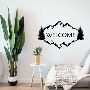 Mountain Text Wall Decal