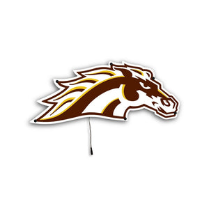 Western Michigan Bronco LED Wall Art