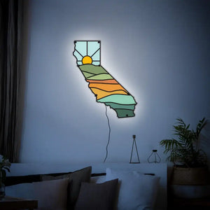 California State LED Wall Art