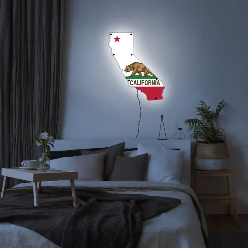 California State LED Wall Art