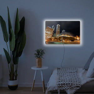 Chicago Bean LED Wall Art