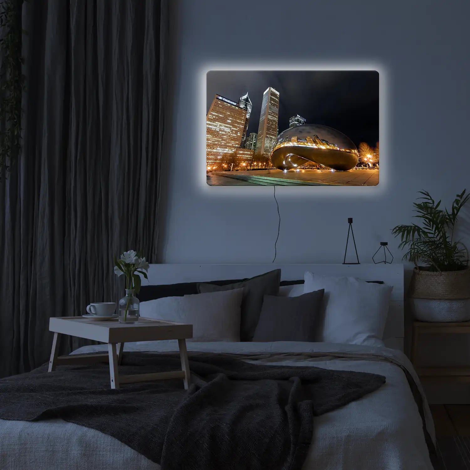 Chicago Bean LED Wall Art