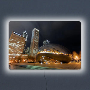 Chicago Bean Metal Wall Art