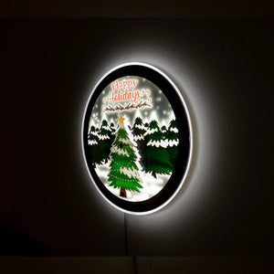 Christmas Tree LED Wall Art