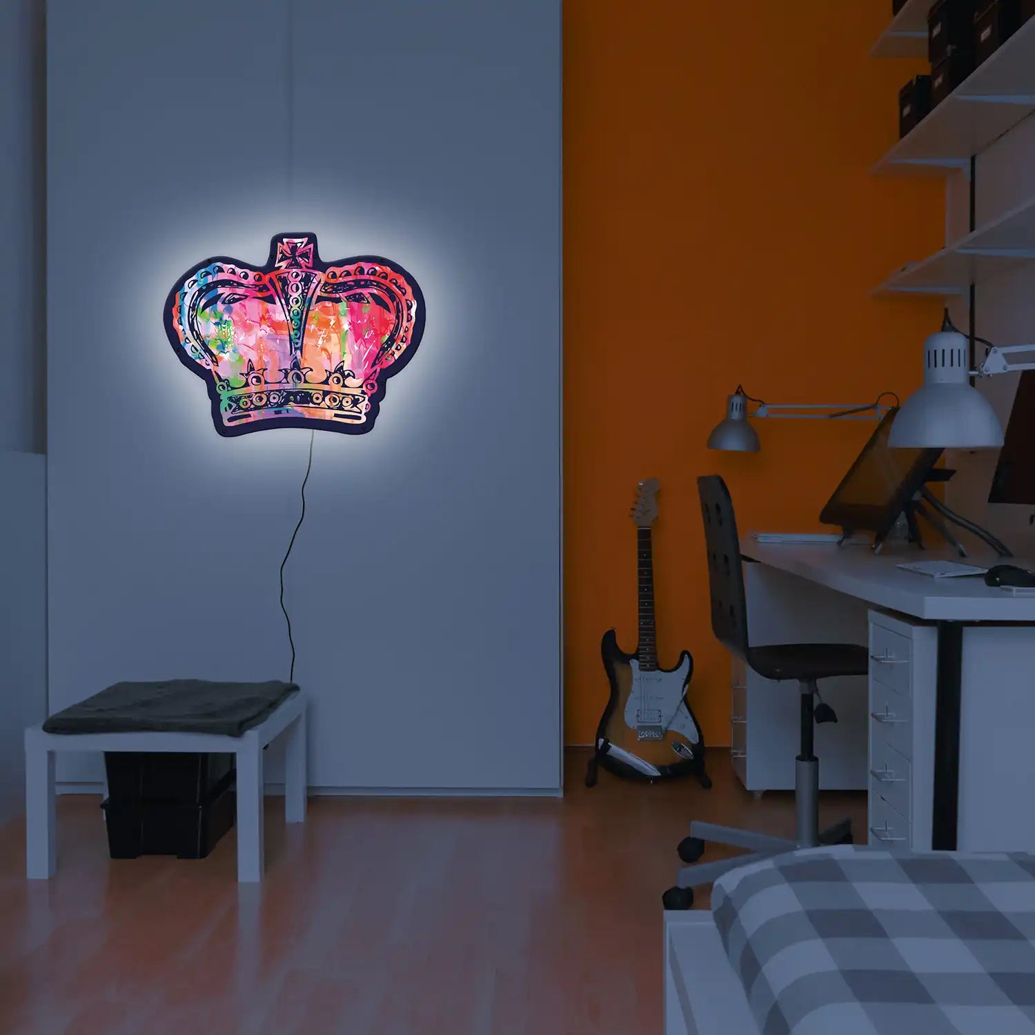 Crown LED Wall Art