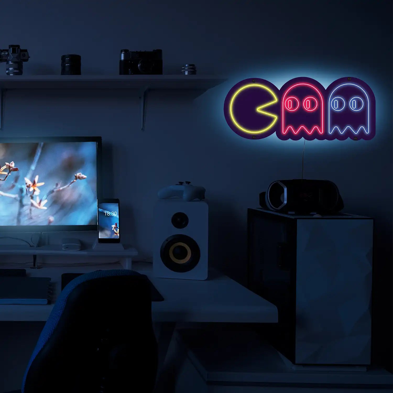 Pacman LED Wall Art