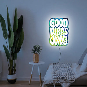 Good Vibes Only LED Wall Art