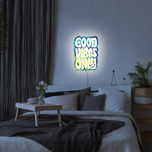 Good Vibes Only LED Wall Art