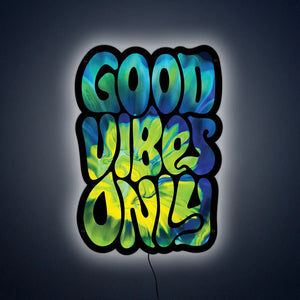 Good Vibes Only LED Wall Art