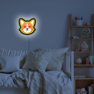 Corgi LED Wall Art