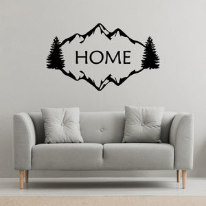 Mountain Text Wall Decal