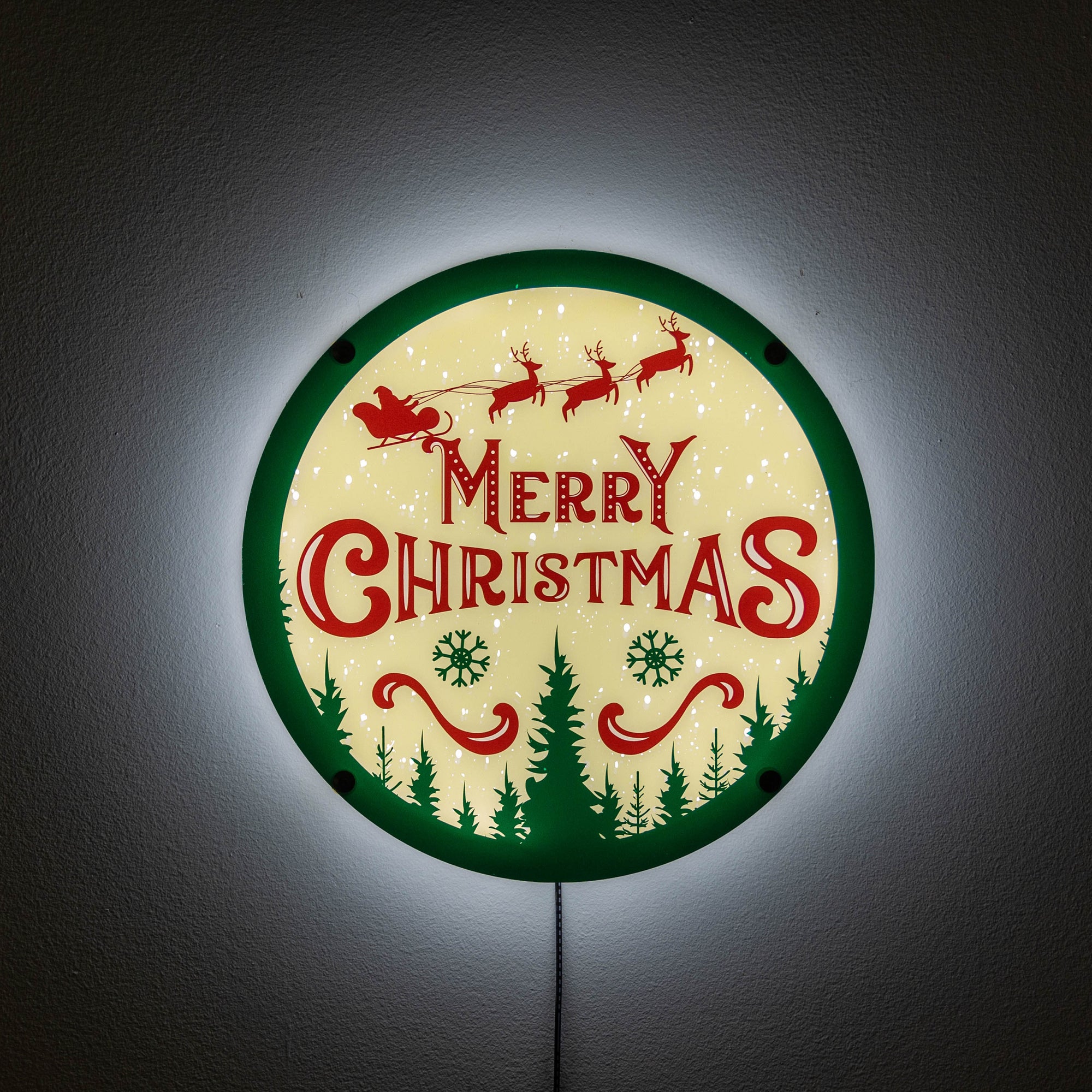 Merry Christmas LED Wall Art