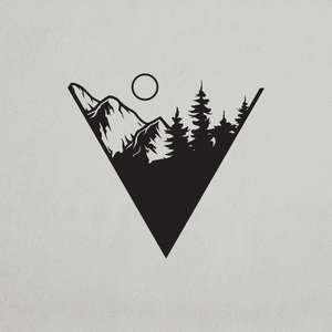 Mountain Art Wall Decal