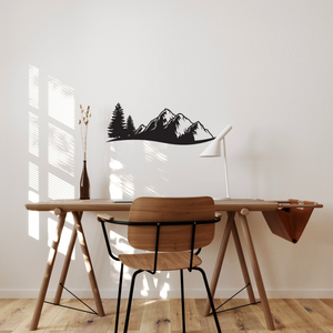 Mountains and Trees Wall Decal