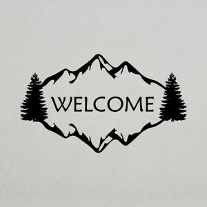 Mountain Text Wall Decal