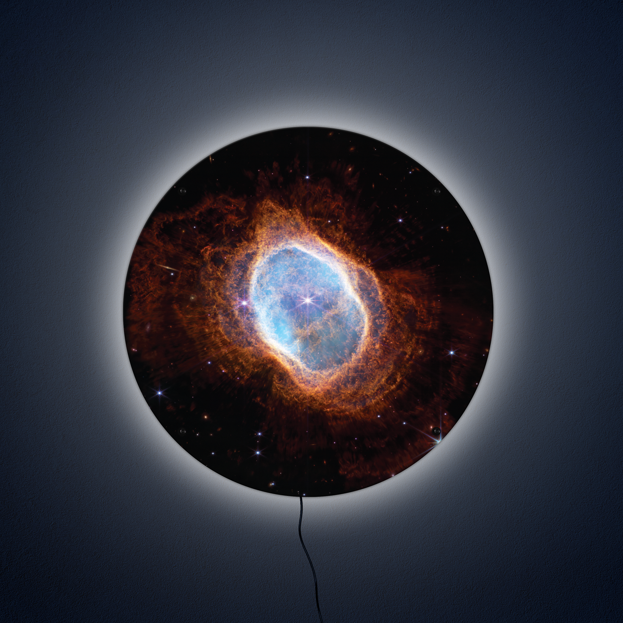 Southern Ring Nebula LED Wall Art