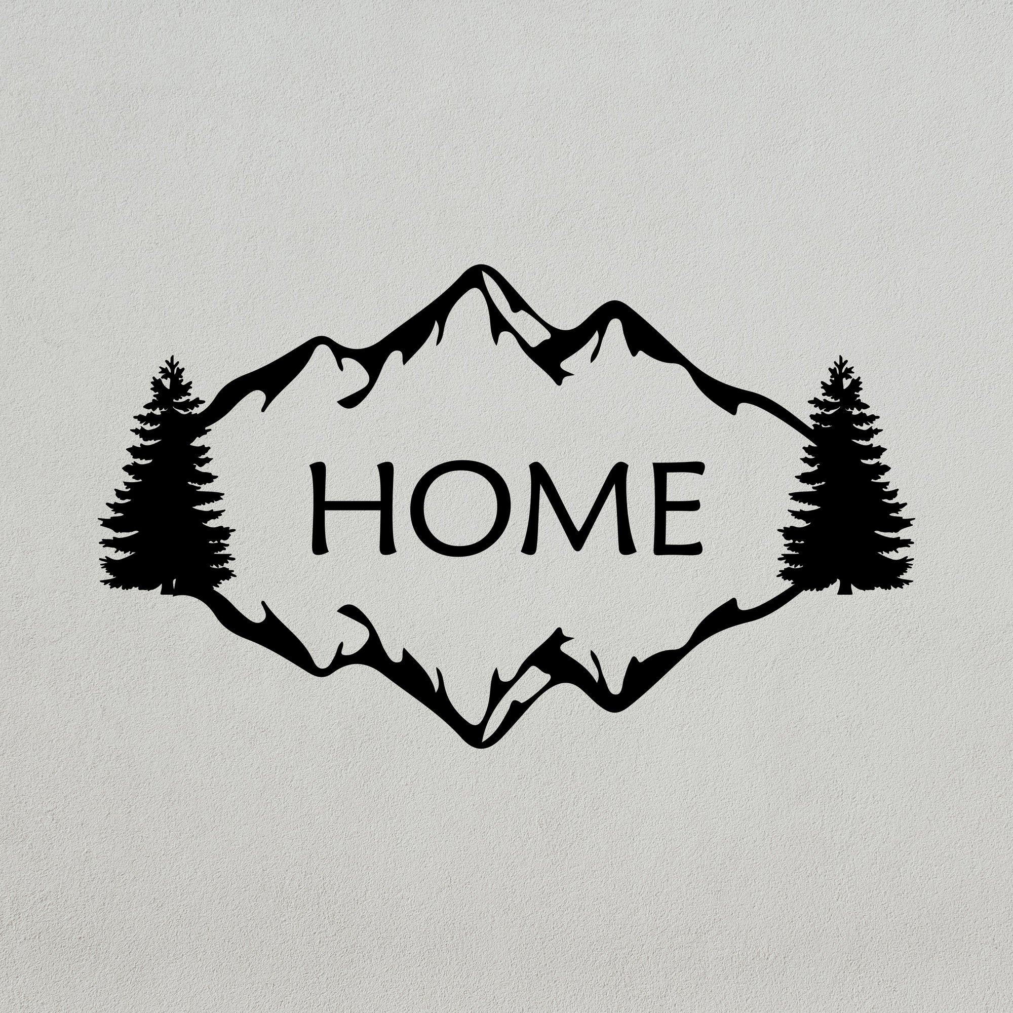 Mountain Text Wall Decal