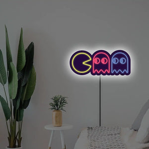 Pacman LED Wall Art