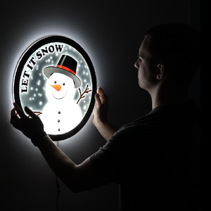 Snowman LED Wall Art