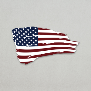 Tattered American Flag Metal Wall Art