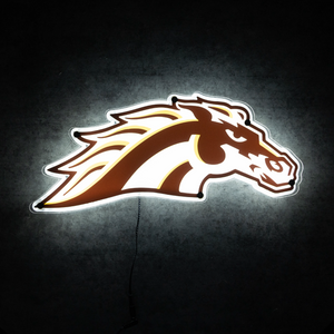 Western Michigan Bronco LED Wall Art