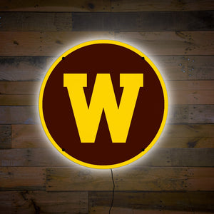 Western Michigan W LED Wall Art