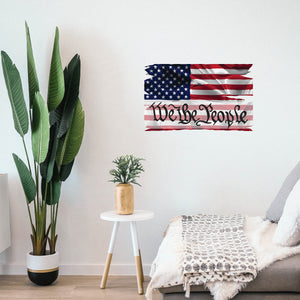 We The People Flag Wall Decal