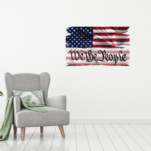 We The People Flag Wall Decal