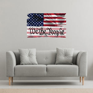 We The People Flag Wall Decal