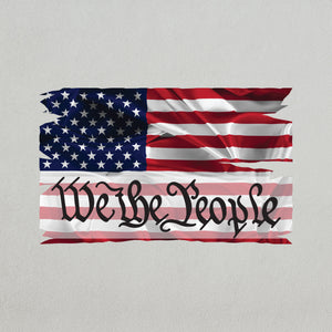 We The People Flag Wall Decal