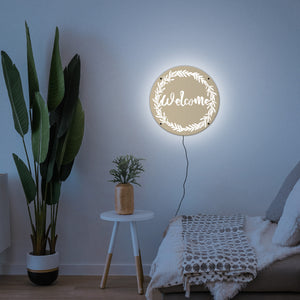 Welcome LED Wall Art