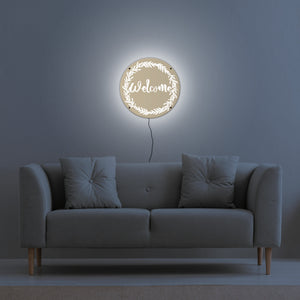 Welcome LED Wall Art